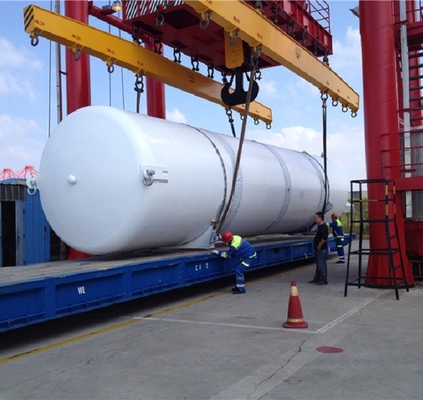 Réservoir de vide remplissant d'azote liquide de cuve de stockage de compresseur d'air de camion de transport d'oxygène liquide d'acier inoxydable à vendre