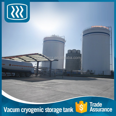 Cuves de stockage cryogéniques à haute pression de l'oxygène ISO9001 liquide 3500 litres