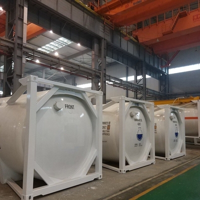 longueur 6058mm de conteneur ISO de l'oxygène T75 liquide de 20ft 40ft