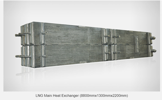 Échangeur de Maine Tube Plate Fin Heat de GNL 8800*1300*2200mm